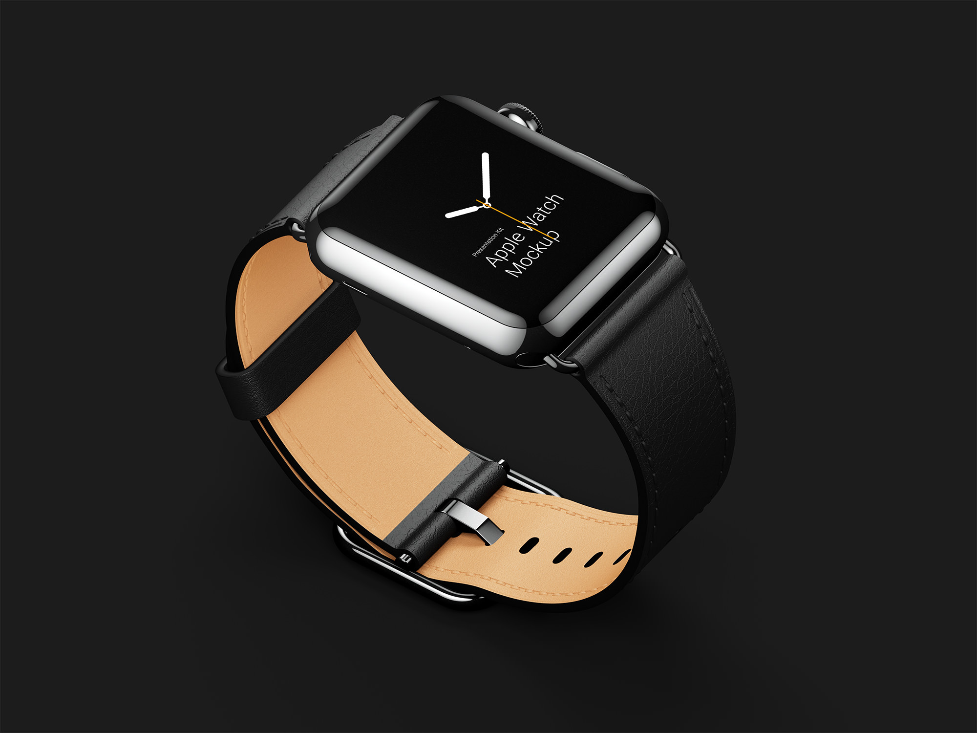 Leather Band Apple Watch Mockup